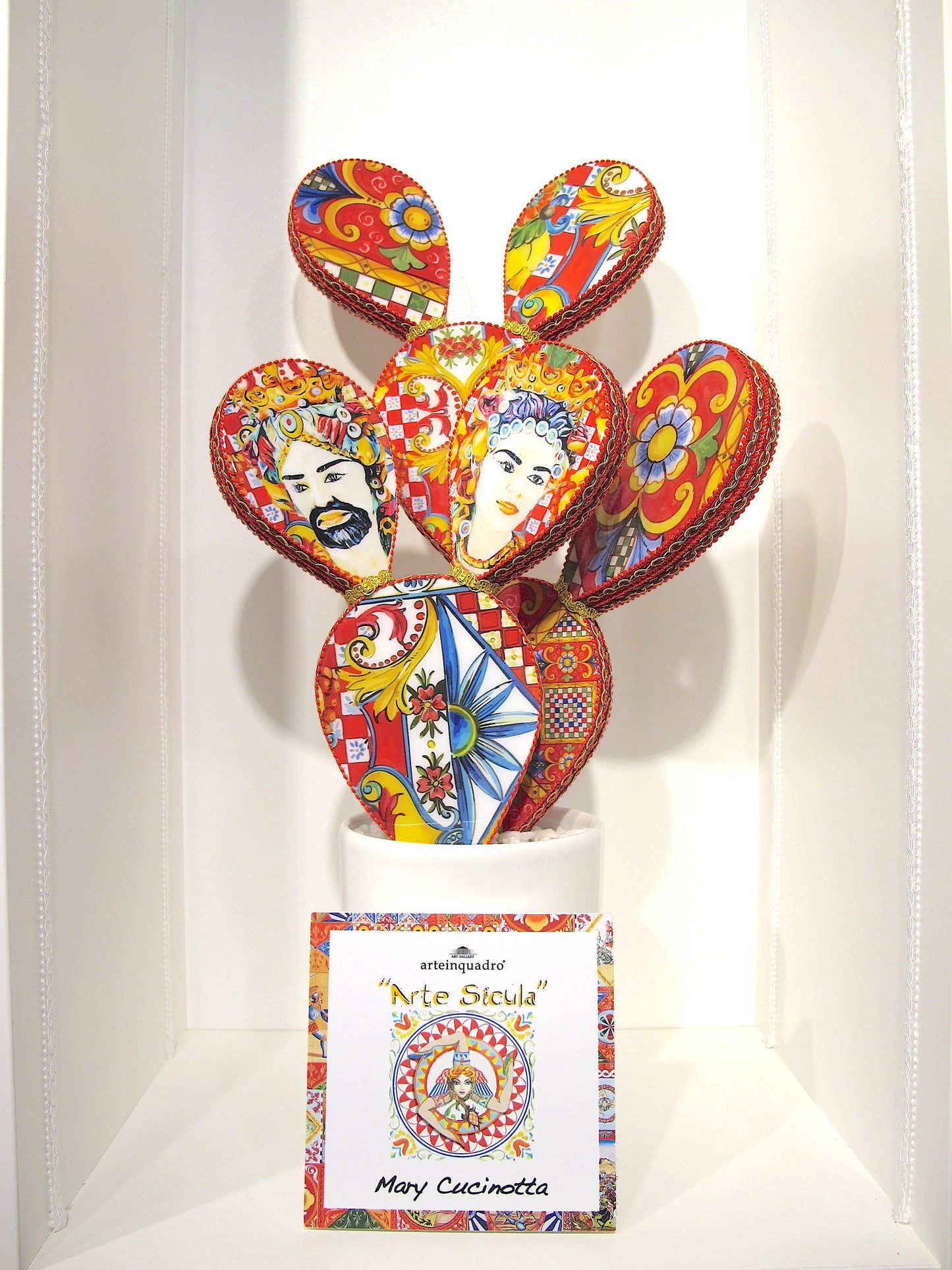 Piantina Siciliana_Grande_Soft Sicily I_Rosso e Oro